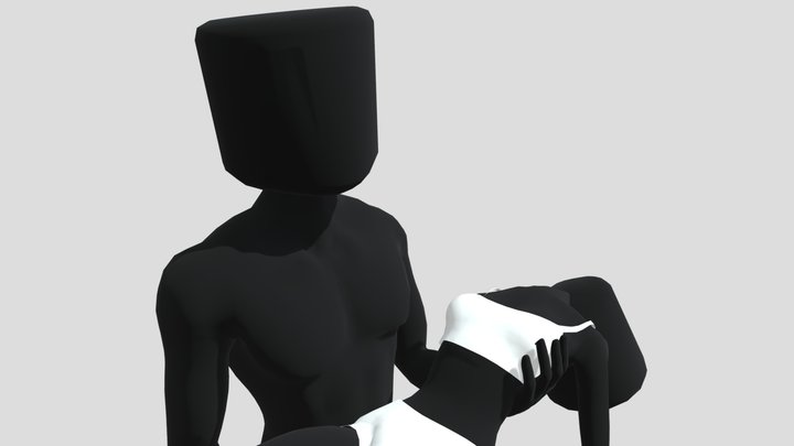 DTI Dead Body Duo Pose 3D Model