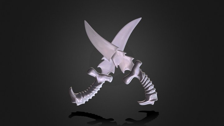 Green Dagger 3D Model