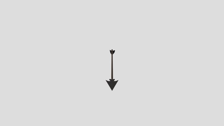 Low Poly Arrow 3D Model