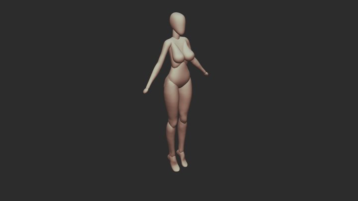 3d Naked Girl