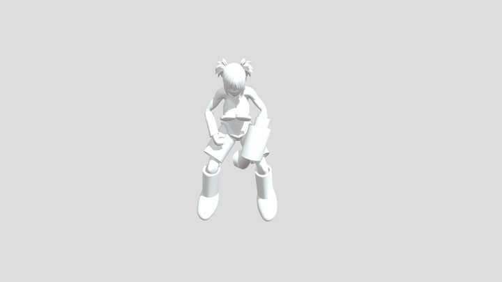   キャノンガールボーンを入れた場合サンプル3 3D Model