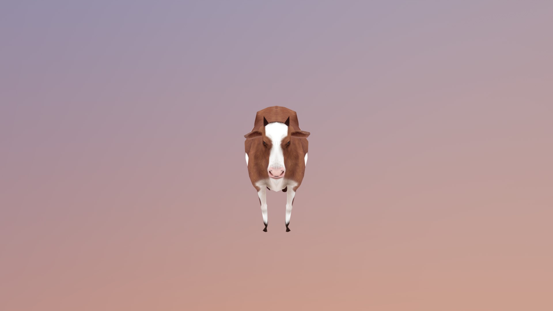 3D model Cow - This is a 3D model of the Cow. The 3D model is about a cow with a human head.