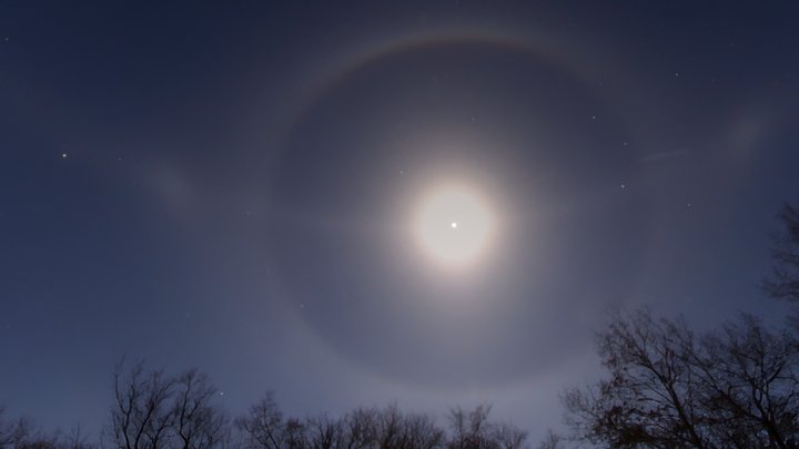 Moon halo in Manitoba 3D Model