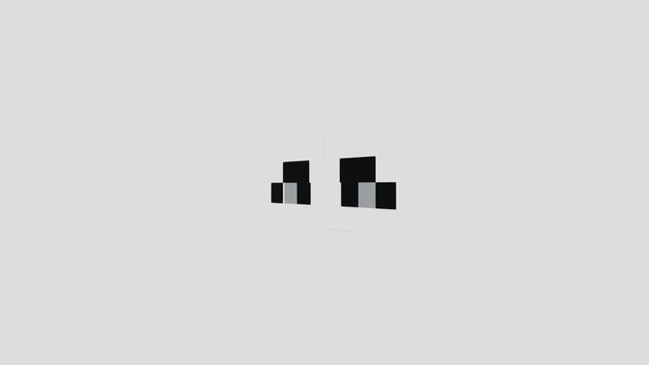 Ojos chica minecraft 3D Model