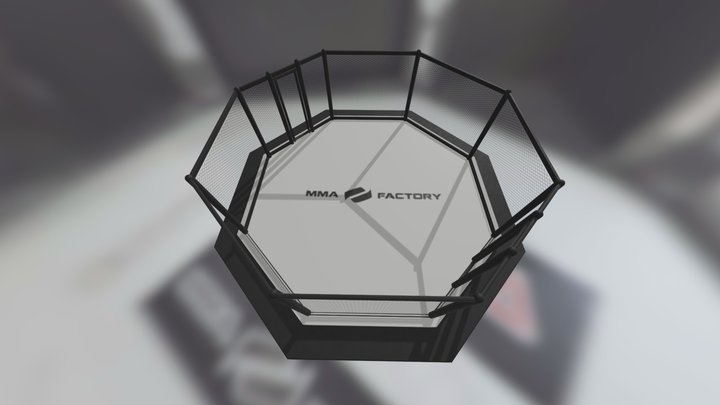 An MMA fight cage 3D Model