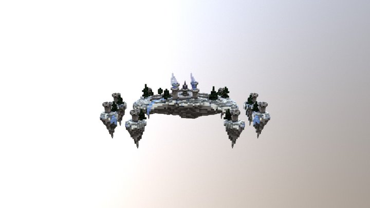 Sky Wars map "Frozen towers" 3D Model