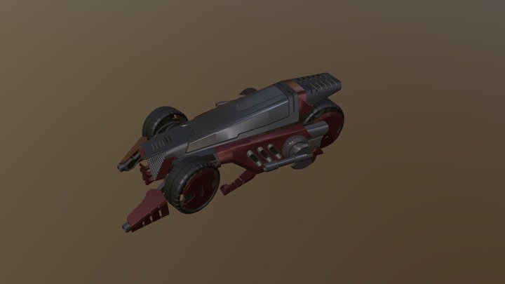 combat vehicle 3 blender file  free 3D Model