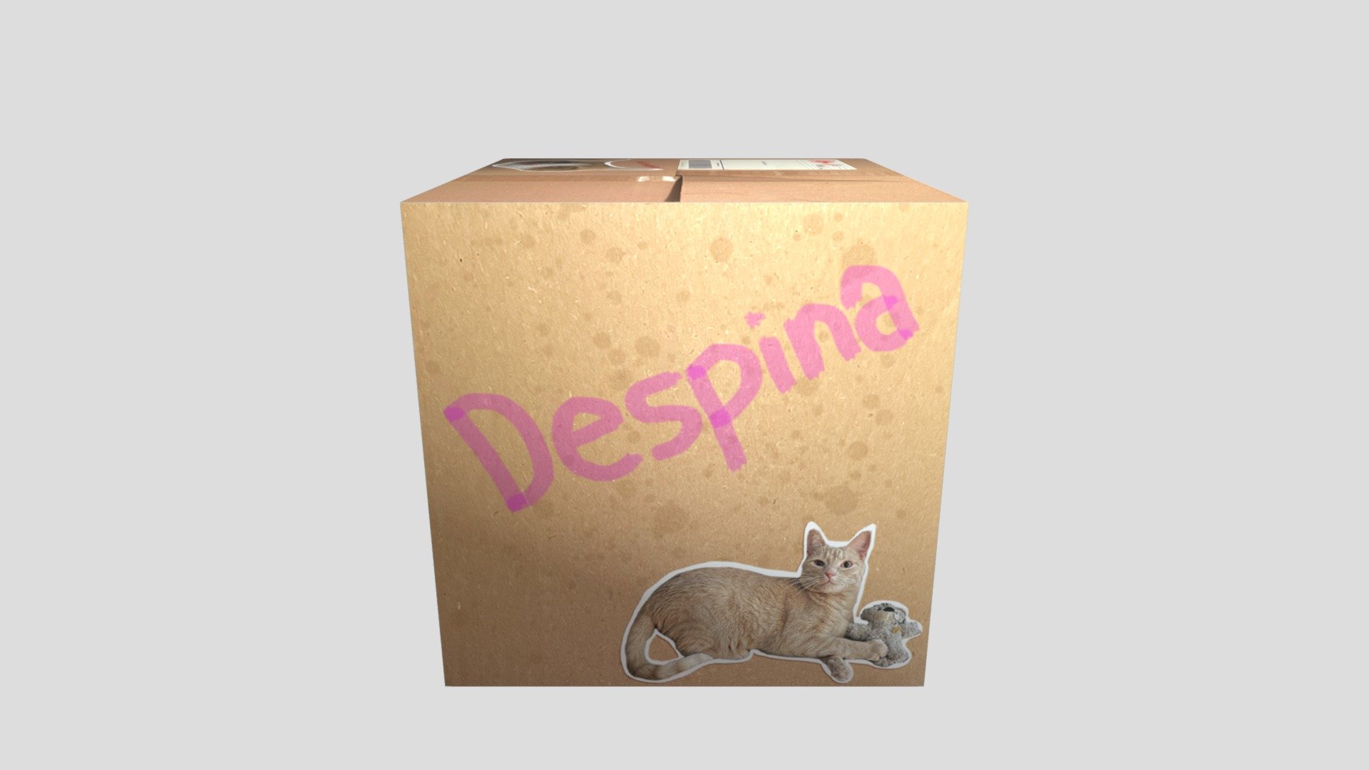 Crate (Cardboard box) — Sketchfab embed 3D viewer