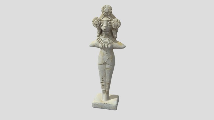 Indus Valley Civilization Sculpture Mohenjodaro 3D Model