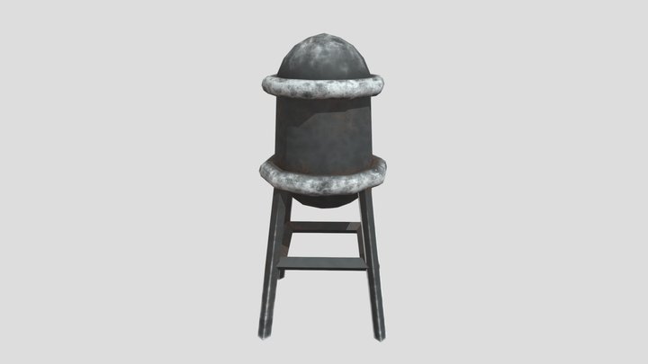 Water Tower 3D Model