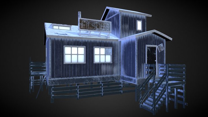 Frozen House 3D Model