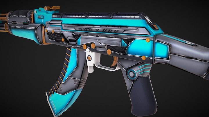 AK-47 | Overdrive 3D Model