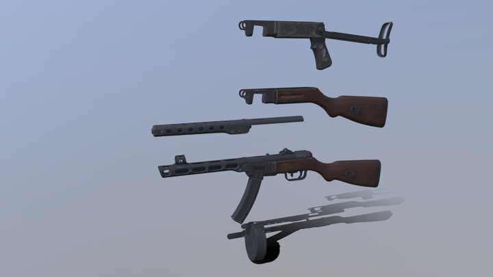 Call of Duty: Black Ops 6 - PPSh-41 – Modello 3D gratuito STL