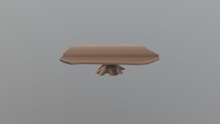 Wooden Table 3D Model