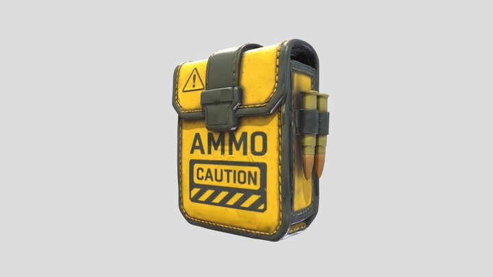 Futuristic Cyberpunk Ammo Pack – Free 3D Model STL