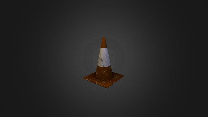 TrafficCone Cityscene DAE EX1 3D Model