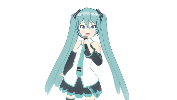 Fan-Made 3D Model of Hatsune Miku 3D Model