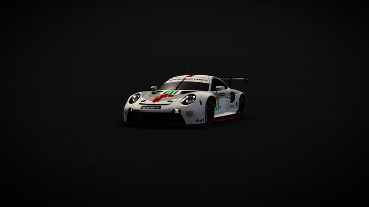Porsche 911 RSR GTE (2020) 3D Model