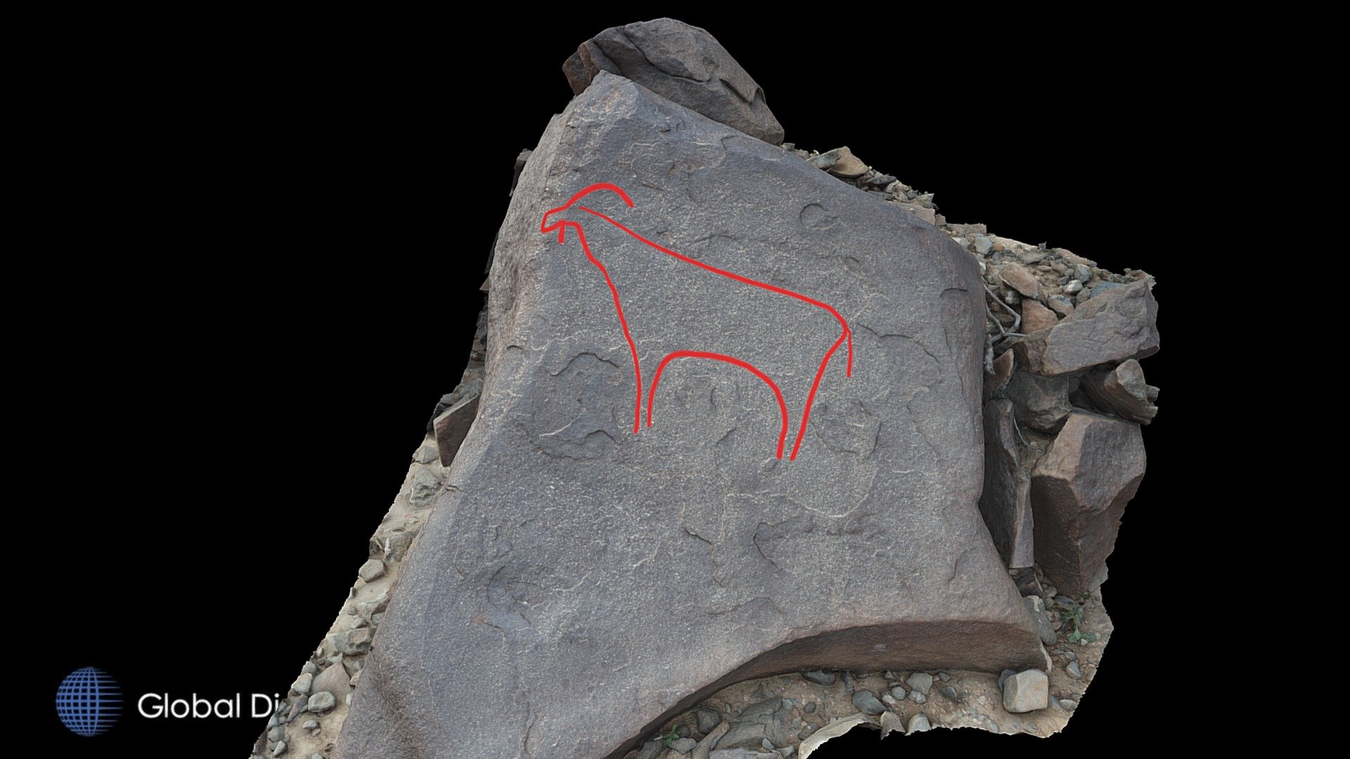 Petroglyph C11 Khatm Al Melaha, Kalba, Sharjah