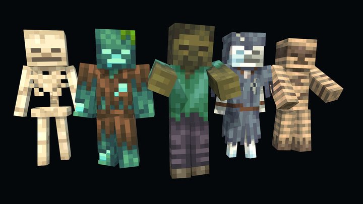 Hominid - ressource pack render 3D Model