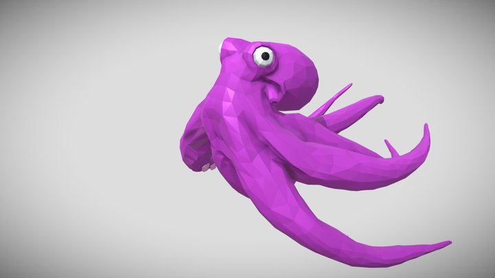 [Low Poly] Octopus 3D Model