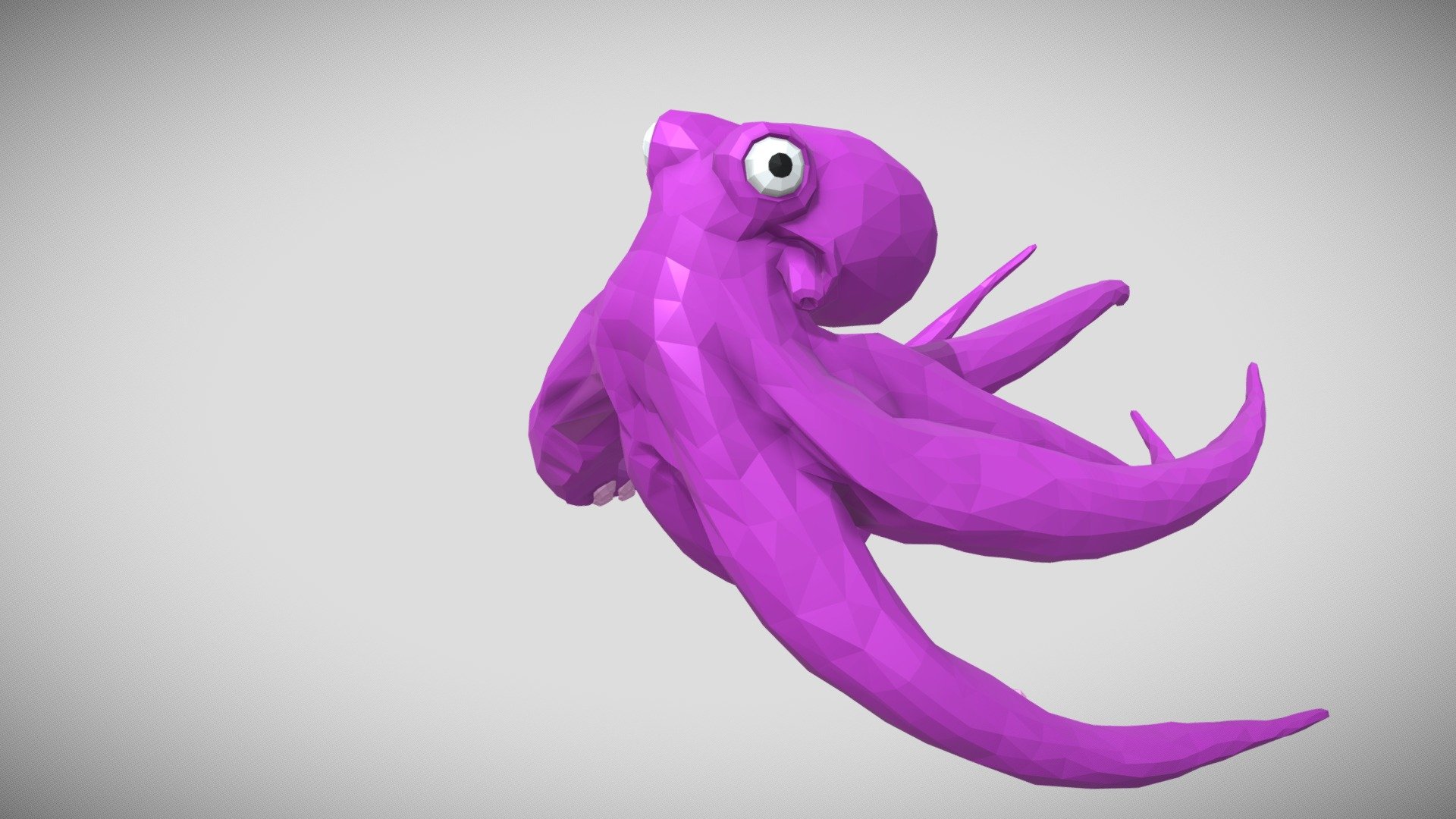Low Poly Octopus Buy Royalty Free 3d Model By Jiffycrew 8ed60f8 Sketchfab Store
