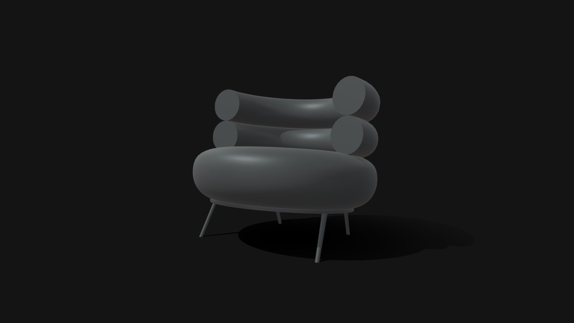 Sillón, 3D @di_raissa.rt
