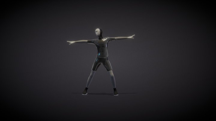 A&M: Industrial 01 (116 bpm) - dance animation 3D Model