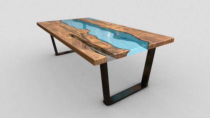 Epoxy Table 3D Model