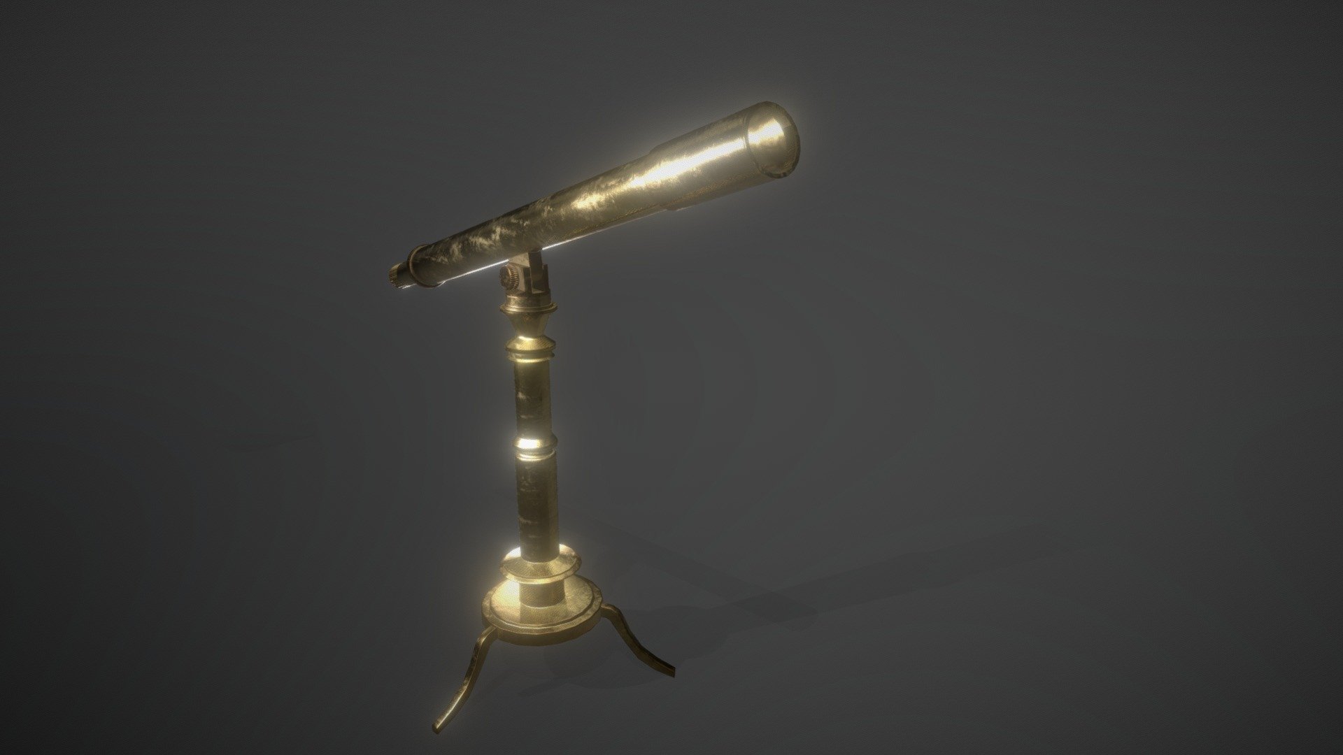 Brass Standing Telescope