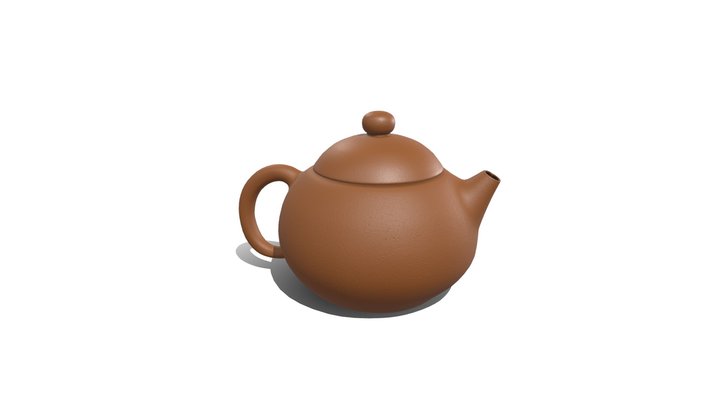 Hand-made Pear-Shaped Xi Shi Yixing Zisha Teapot 3D Model
