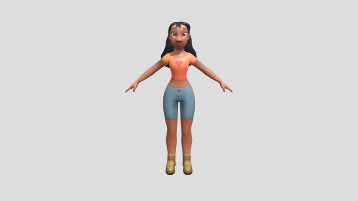 Nani from lilo and stitch 3D Model