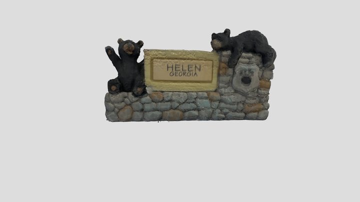 Helen Bear Sign - Small Object SFM 3D Model