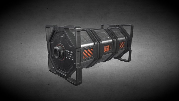 Sci-Fi Crate 3D Model