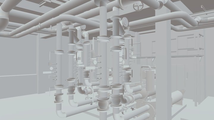 SPIE Ibexhouse Chiller Plantroom 3D Model