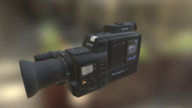 SONY CCD-V90 Video Camera 3D Model