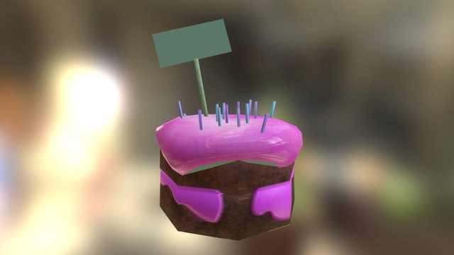 Cake Substance Painter WIP 02 3D Model