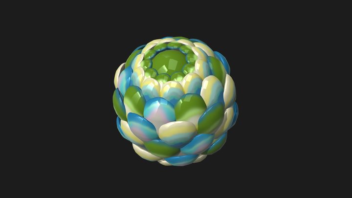 Sphere Flower 3D Model