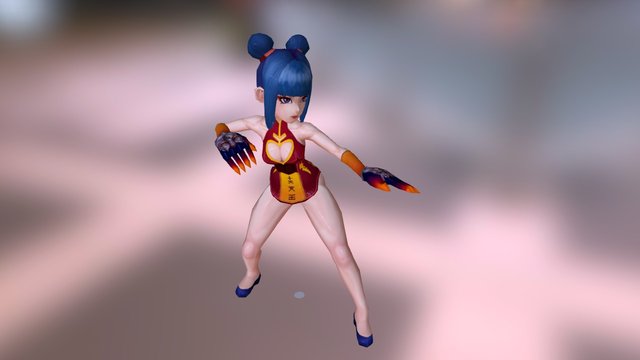 China girl 3D Model
