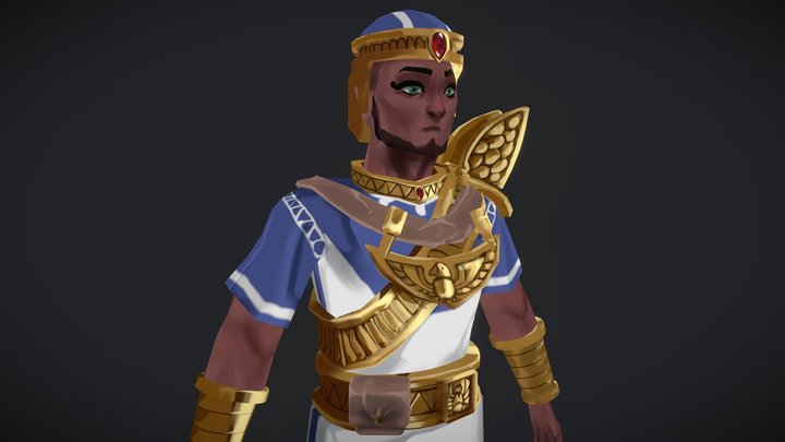 [Student Work] Egyptian man 3D Model