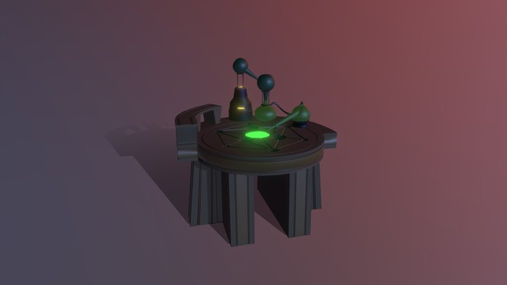 [XYZ School HW] detailing_2 alchemy table 3D Model