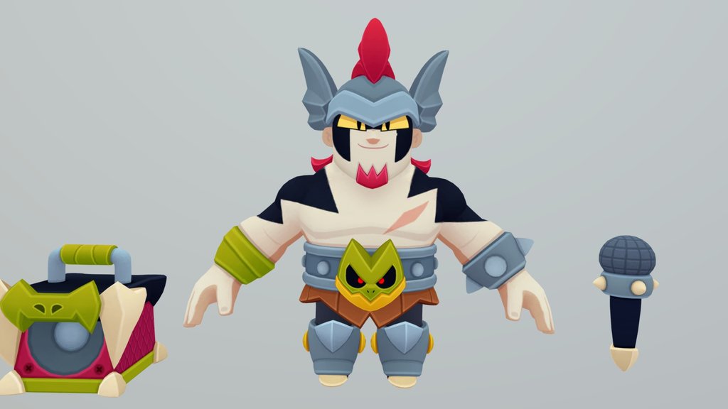 Damian Brawl Stars 3D Model