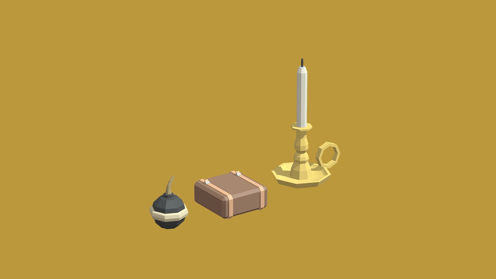 Low Poly Pirate Models