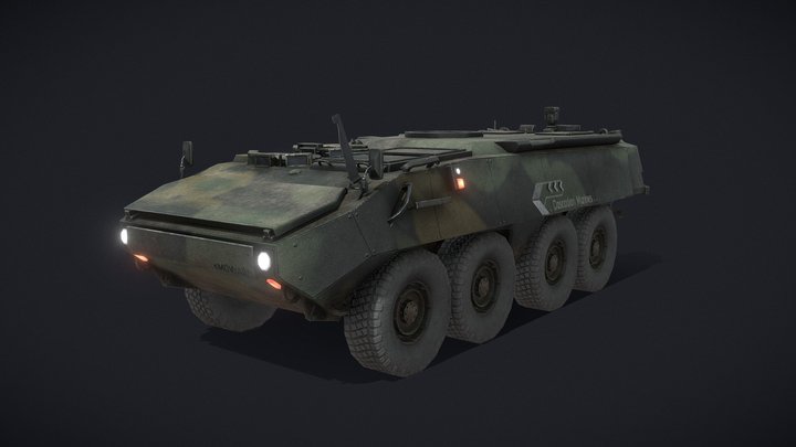 MOWAG Piranha IIIC 3D Model