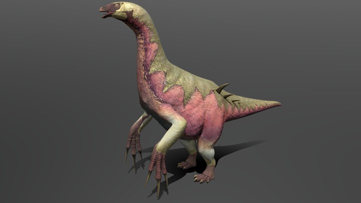Ted the Therizinosaurus 3D Model