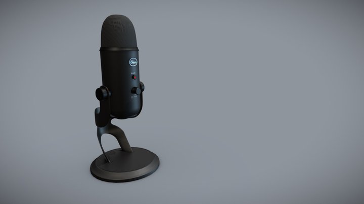 Blue Yeti Microphone 3D Model