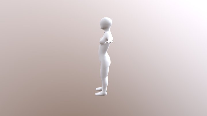 Female Template Human 3D Model