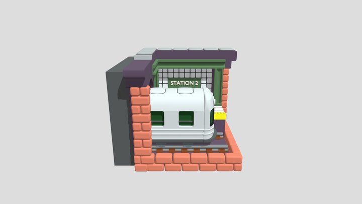 Metro, Station 3D Model