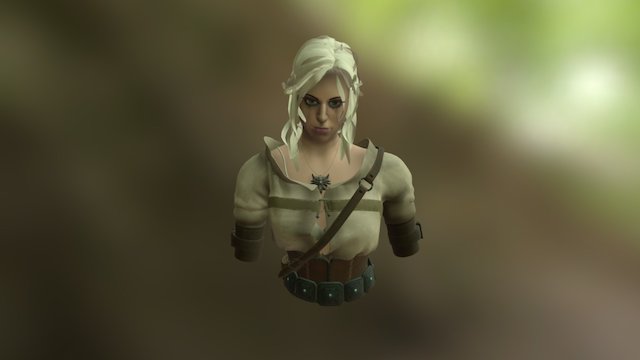 Ciri Fan art 3D Model