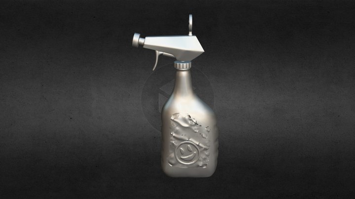 Spray Bottle Cartoon Weapon Model 3D Model